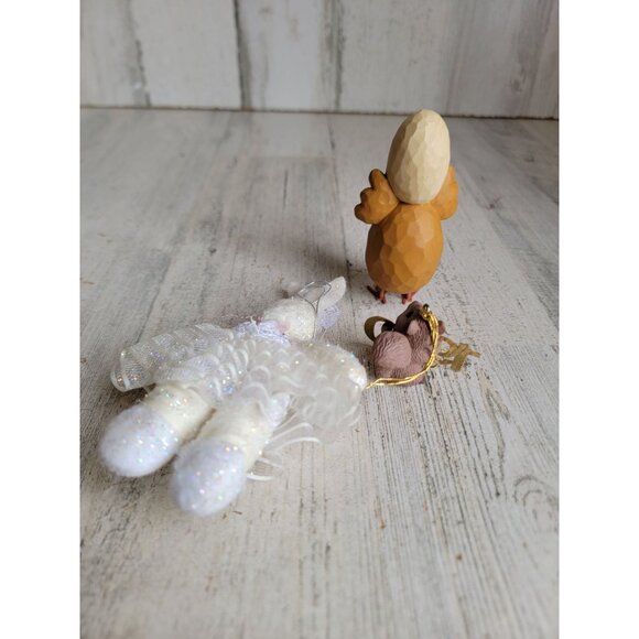 Easter egg chick bunny ballerina squirrel ornament figure set spring - Picture 6 of 7